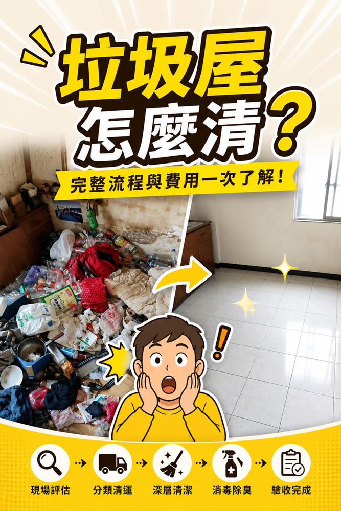 垃圾屋怎麼清？完整流程與費用一次了解